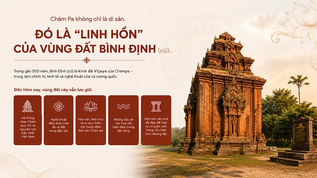 Tháp Chăm cổ tại Bình Định, nguồn cảm hứng thiết kế kiến trúc Wild Luxury của dự án Q'Terra Quy Nhơn