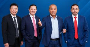 Bốn lãnh đạo doanh nghiệp bất động sản trong ảnh đại diện liên quan đến giao dịch cổ phiếu Nam Long và các mã cùng ngành