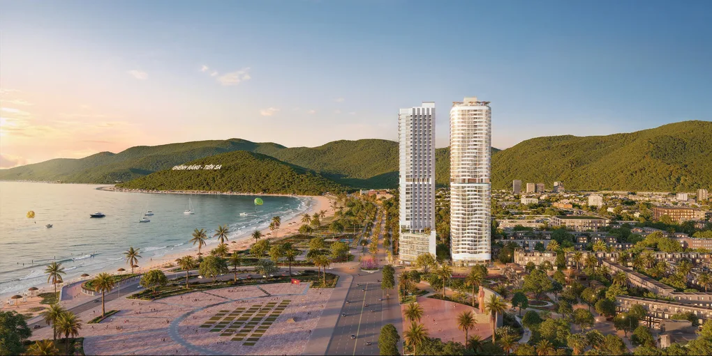 Phối cảnh Q Terra Phát Đạt tại khu vực quảng trường trung tâm Quy Nhơn trực diện biển